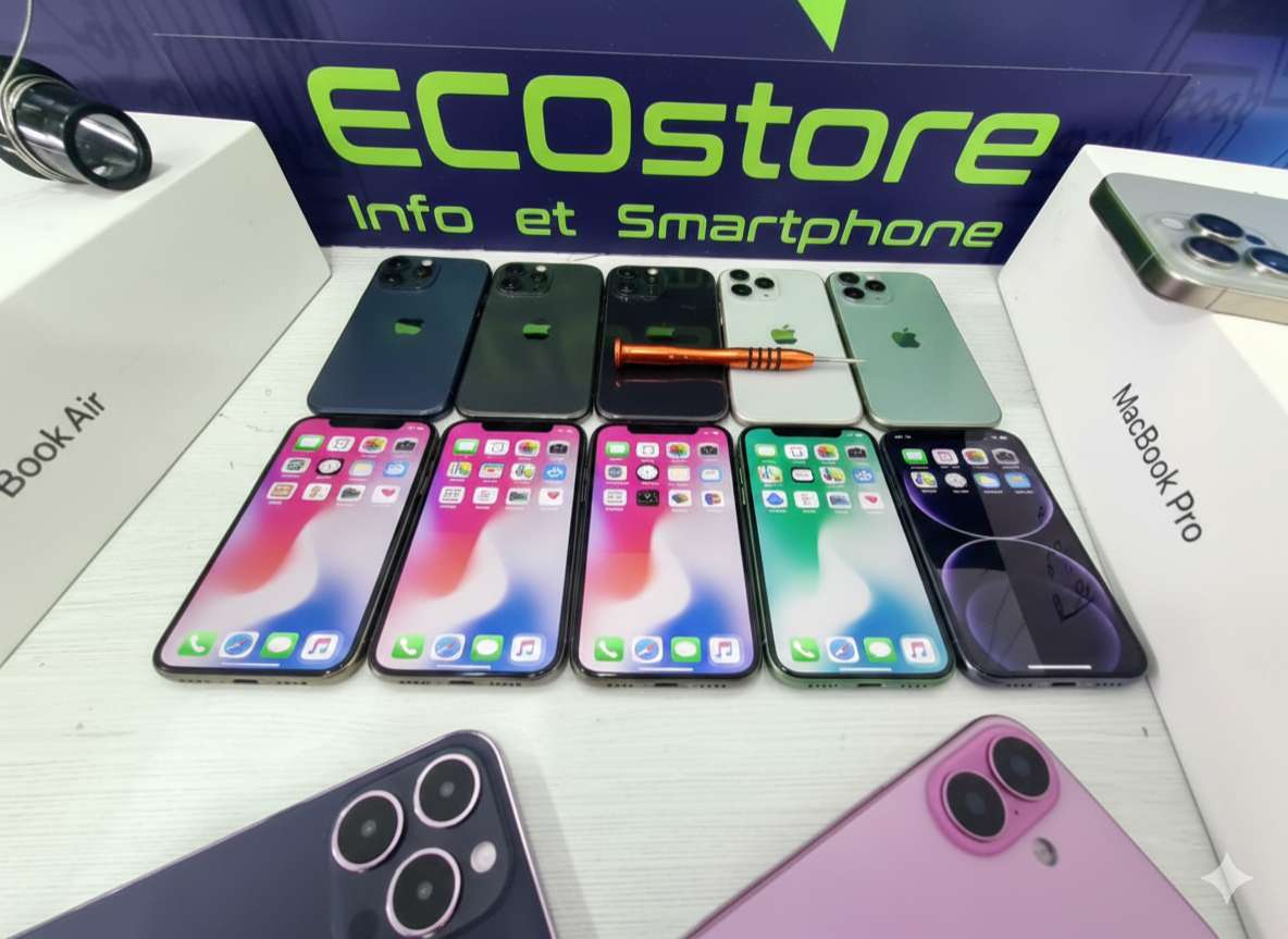 Réparation MacBook et iPhone chez ECOstore Info et Smartphone à La Chaux-de-Fonds - remplacement batterie et écran